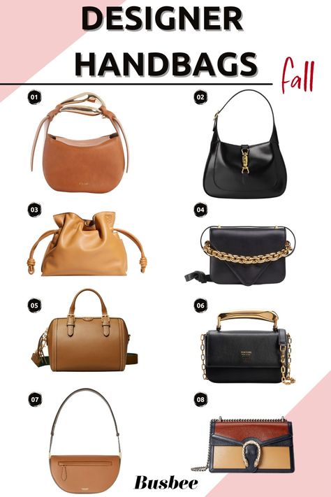 Pick one, any one! These 8 designer handbags make for the perfect fall accessory. If you're looking to invest in a new bag this season, look no further. Fall Handbag Trends, Busbee Style, Tom Ford Bag, Tiny Bag, Big Handbags, Fall Handbags, Busy Women, Editorial Layout, Classic Bags