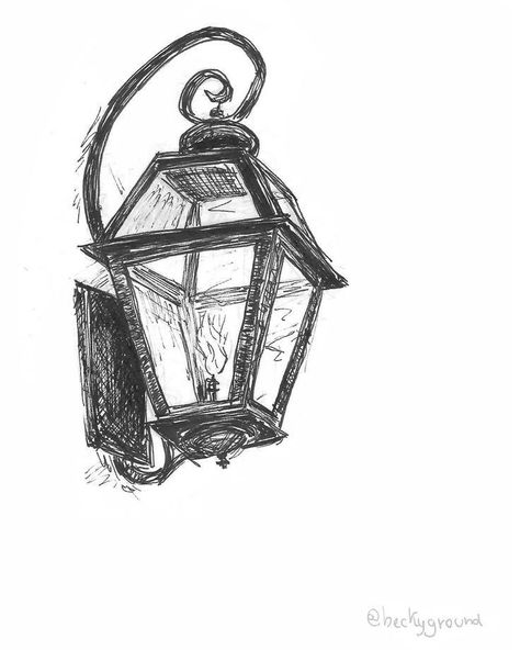 Lamp Sketch Drawings, Black And White Pen Art, Street Lamp Sketch, Objects Sketching, Street Drawing Sketches, Drawing Ideas Objects, Black Pen Drawing Sketches, Drawing Pen Sketches, Street Lamp Drawing