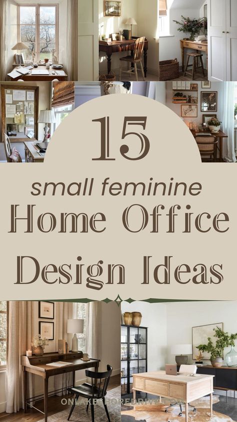 small offices spaces for women Southern Home Office Ideas, Female Study Room Home Office, Cute Simple Office Ideas, Small Feminine Home Office Ideas, Small Home Office Ideas For Women Modern, Home Office With Lots Of Windows, Windowless Home Office, Mom Office Ideas, Small At Home Office Ideas