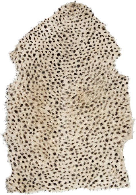 Creative Co-Op 2' x 3' Leopard Print Goat Fur Rugs, Brown : Home & Kitchen Add a bold accent with this rug for a fresh focal point. Pair with a leopard print decorative pillow or leopard print candles. Add an animal figurine to the room to create a cohesive space. 39"L x 26"W x . 5"H As an Amazon associate I earn from qualifying purchases Leopard Carpet, Leopard Print Rug, Leopard Print Pillows, Leopard Rug, Fur Rugs, Faux Olive Tree, Diy Wall Stickers, Small Fireplace, Fur Rug