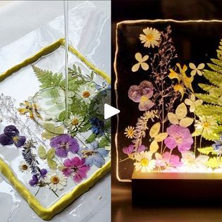 14M views · 18K reactions | Making a Creative Resin Lamp 😍💫 ! | Making a Creative Resin Lamp 😍💫 ! | By Simple | Facebook Resin Lights Diy, Resin Lamp Ideas, Resin Crafts Ideas Inspiration, Diy Resin Lamp, Diy Resin Flowers, Dried Flowers Crafts, Resin Pours, Diy Resin Tray, Lotus Flower Wallpaper