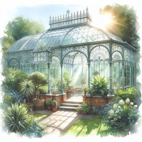 Victorian Glass House, Victorian Conservatory Interior, Victorian Sunroom, Como Conservatory, Victorian Conservatory, Glass Conservatory, Victorian Greenhouses, Conservatory Greenhouse, Large Greenhouse