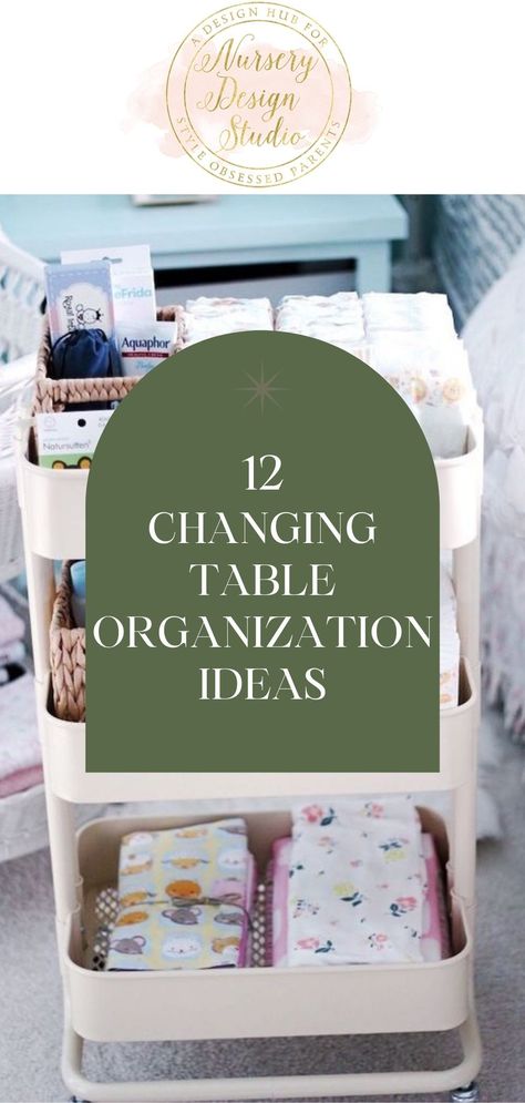 We are sharing space-saving changing table organization ideas and tools to make diaper duty simpler and more streamlined. Change Table Storage, What To Put On Changing Table, Space Saving Changing Table, Ikea Changing Table Organization, Bassinet Storage Ideas, Changing Table Caddy, How To Organize Changing Table, Organizing Changing Table, Changing Table Organizer