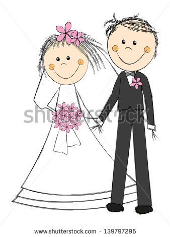 Marriage Cartoon, Birthday Wishes For Kids, Barbie Doll Clothing Patterns, Good Morning Picture, Digi Stamps, Couple Cartoon, Happy Wedding, Wedding Couple, Wedding Humor