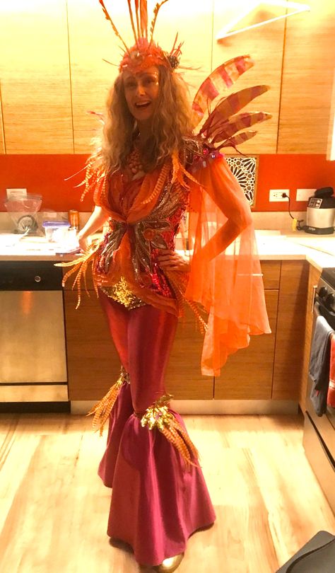 Fish Halloween Costume Women, Lionfish Costume, Fish Costumes Women, Coral Reef Costume Under The Sea, Fish Dance Costume, Fish Fins Costume, Coral Reef Costume, Shrimp Costume, Fish Costumes