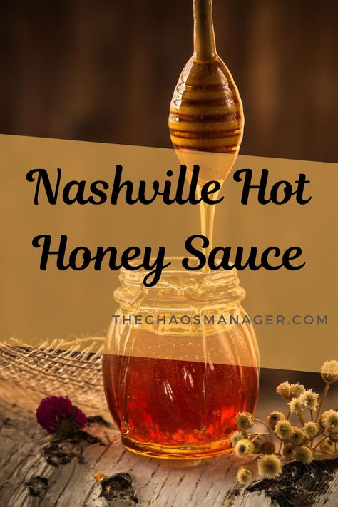 Recipe to make Nashville Hot Honey sauce at home! Copycat Chicken Guy recipe.