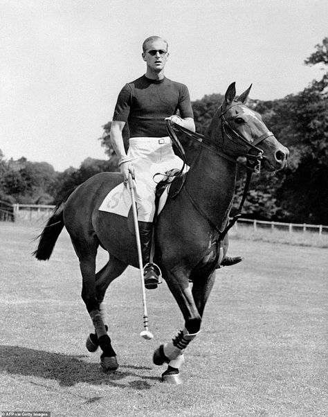 Prince Philip dies: Sportsman Duke of Edinburgh was master of swimming, polo and sailing | Daily Mail Online Young Prince Philip, Olympic Horses, Louis Mountbatten, Trooping Of The Colour, Prinz Harry, Duke Of Edinburgh, Elisabeth Ii, Prince Phillip, Princess Elizabeth