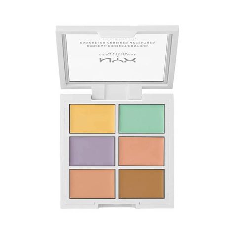 Nyx Color Correcting Concealer, Best Color Corrector, Color Correcting Concealer Palette, Green Color Corrector, Make Up Concealer, Nyx Concealer, Color Correcting Palette, Green Concealer, Color Correction Makeup