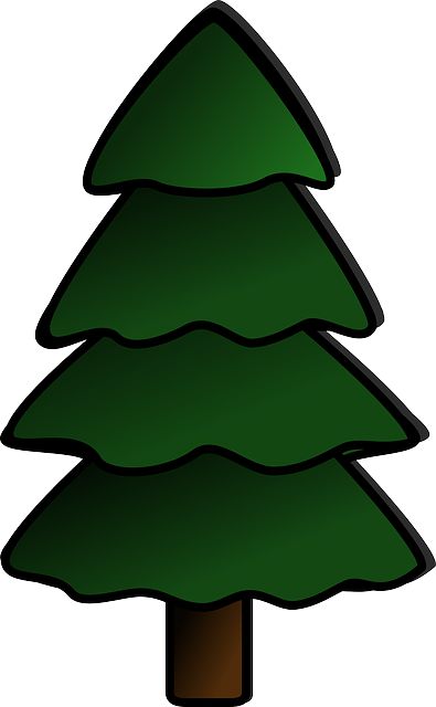 CHRISTMAS TREE CLIP ART Tree Cartoon Images, Tree Outline, Christmas Tree Drawing, Journaling Inspiration, Free Clipart Images, Tree Clipart, Spruce Tree, Simple Christmas Tree, Cricut Designs