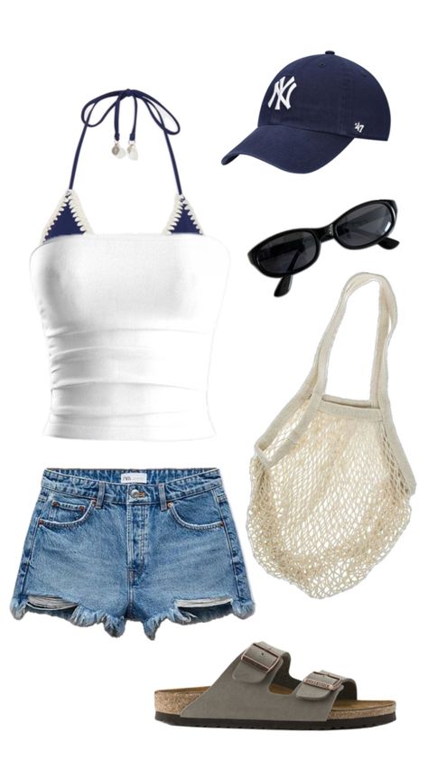 Pool Outfit Ideas Casual, Pool Outfit Ideas, Pool Outfit, Mediterranean Beach, Pool Outfits, Outfit Ideas Casual, Birkenstock Outfit, Beach Outfits, Summer Fashion Outfits