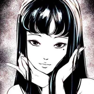 Luna Core, Japanese Horror, Junji Ito, Long Black Hair, Scary Art, Art Icon, Dark Anime, Cute Anime Pics, Funky Art