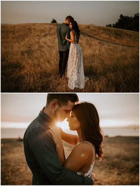 Engagement Shoots Poses, Country Engagement Pictures, Shooting Couple, Engagement Announcement Photos, Creative Engagement Photo, Wedding Fotos, Engagement Picture Outfits, Fall Engagement Pictures, Engagement Photography Poses