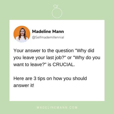 Reason For Leaving, Happy At Work, Career Motivation, Answer This Question, Leaving A Job, Career Transition, Dream Career, What To Say, The Interview