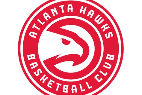 Hawk's Pac-logo is back in all it's glory. Atlanta Hawks Logo, Mb Logo, Hawks Logo, Hawks Basketball, Logo Color Palette, Nba Logos, Hawk Logo, Basket Nba, Outdoor Logos