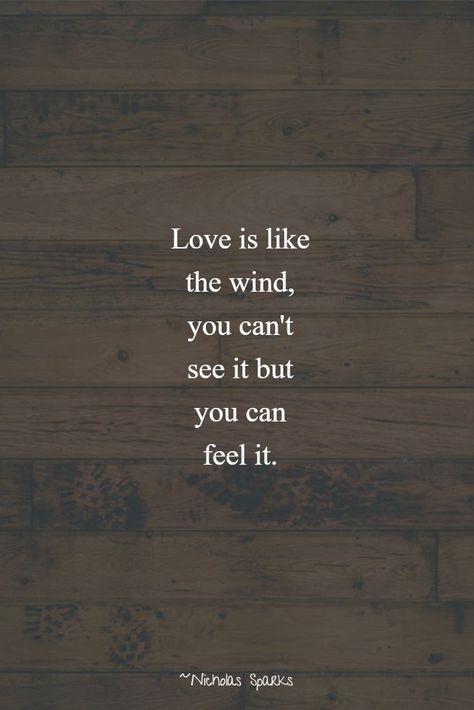 Love is like the wind, you can't see it but you can feel it. Nicholas Sparks Love Is Like The Wind Quote, The Notebook Nicholas Sparks, Wind Quote, Nicholas Sparks Quotes, Notebook Quotes, Nicholas Sparks Books, The Notebook Quotes, Godly Dating, Famous Love Quotes