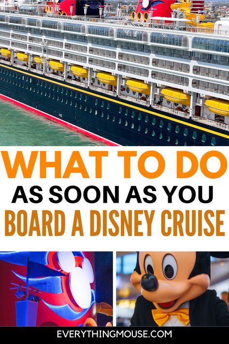 Are you sailing on a Disney Cruise? Here are some essential Disney Crusie Tips about what to do when you first board the ship  #disneycrseuitips #disneyCruiseshiptips #disneywishshiptips Dcl Pirate Night, Disney Dream Cruise Tips, Disney Cruise Magic, Disney Treasure Cruise Ship, Disney Cruise Surprise Reveal, Disney Cruise Ideas, Disney Cruise Wish, Disney Cruise Countdown, Disney Pirate Night