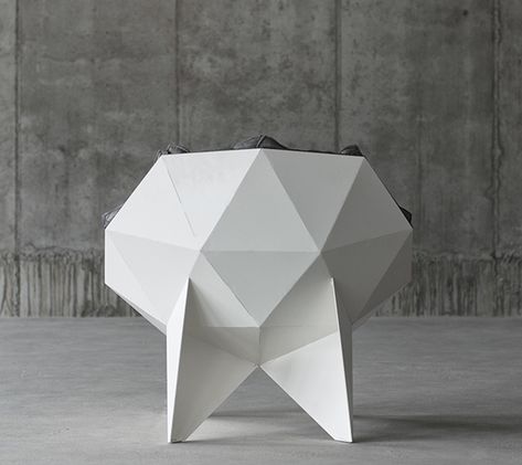 Geometric Chair, Geometric Furniture, Shell Structure, Geodesic Domes, Buckminster Fuller, Geodesic Dome, Interior Concept, Design Milk, Industrial Furniture