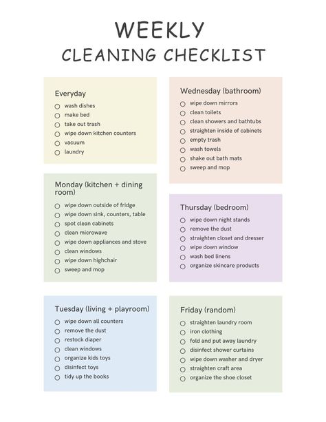 Transform your household chores with our Weekly Cleaning Checklist. This instant download PDF offers a chore chart template and housekeeping checklist printable, making organization a breeze. Keep track of daily tasks effortlessly and enjoy a well-organized home with this handy tool. Say goodbye to clutter and hello to a more streamlined routine. This household organizer ...#to #Schedule #Guide #Cleaning #Guide #Ultimate #Home #Inspo #Tidy #Home #The #Motivation #Ultimate #a #Creating #for #a House Cleaning Routine Checklist, Checklist Cleaning House, Blank Chore Chart Printables, Daily Chores To Keep House Clean, Housekeeping Checklist, Weekly Cleaning Schedule Printable, House Cleaning Schedule, Housekeeper Checklist, Daily Cleaning Schedule