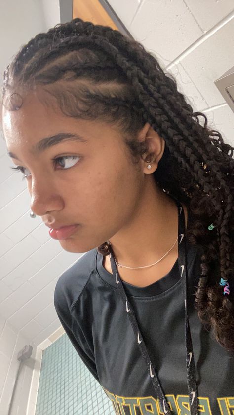 Track Curly Hairstyles, 3b Braids, Curly Hair Track Hairstyles, Curly Hairstyles Plaits, Front Twist Hairstyles Curly Hair, Curly Hair Plaits, Braids On Mixed Girls, Braids Mixed Girl, Braids On Curly Hair