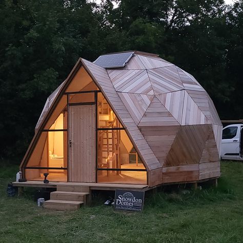 Western Red Cedar Cladding, Geodesic Dome Greenhouse, Glamping Pods, Yoga Meditation Room, Dome Greenhouse, Geodesic Domes, Dome Building, Geodesic Dome Homes, Cedar Cladding