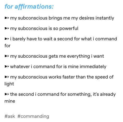 #subconscious #affirmations #manifestation Subconscious Mind Power, Tell Me Something Good, Now Is Good, Say Word, Affirmations For Happiness, Self Concept, Mind Power, Self Love Affirmations, Love Affirmations