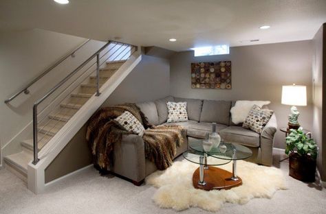 24 Stunning Ideas For Designing a Contemporary Basement Contemporary Basement, French Country Bathroom, Basement Inspiration, Basement Windows, Small Basement, Basement Apartment, Basement Stairs, Small Basements, Basement Makeover