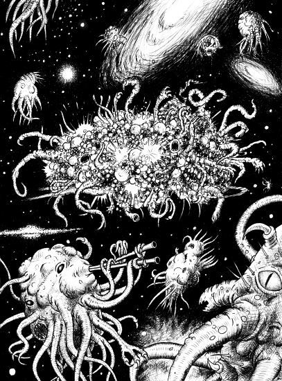 Scariest Monsters, Space Creatures, Lovecraft Monsters, Cthulhu Fhtagn, Lovecraft Art, Yog Sothoth, Call Of Cthulhu Rpg, Lovecraft Cthulhu, Lovecraftian Horror