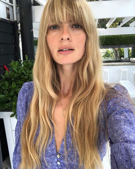 Long Hair Bangs, Julia Stegner, Front Bangs, Blonde Makeup, Future Girlfriend, White Walker, Makeup For Blondes, Slowly But Surely, Face Drawing Reference