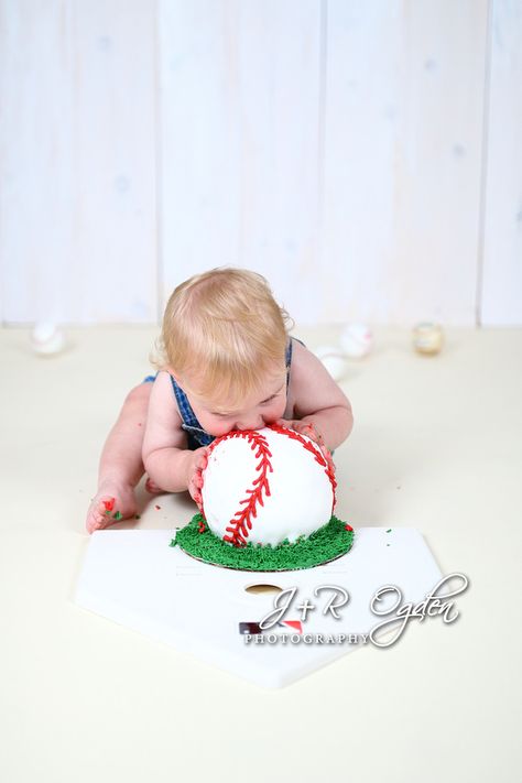 Baseball Birthday Smash Cake, Baseball First Birthday Cake Smash, Baseball Themed Smash Cake, Rookie Of The Year Smash Cake, Baseball Smash Cake One Year Old, Rookie Year Cake, Rookie Of The Year First Birthday Cake, Rookie Of The Year First Birthday, Baseball Theme Cake