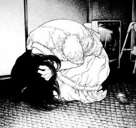 Dark Anime, Anime Aesthetic, Manga Art, The Floor, We Heart It, Manga Anime, A Black, Anime Art, A Woman