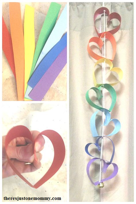 paper rainbow heart craft Paper Heart Garland, Paper Rainbow, Heart Craft, Diy Valentine's Day Decorations, Rainbow Wedding, Heart Garland, Rainbow Crafts, Diy Valentine, Valentines Day Activities