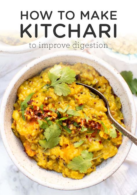 Adaptogen Recipes, Kitchari Recipe, Tacos Vegan, Desi Khana, Ayurveda Recipes, Gut Healing Recipes, Ayurvedic Recipes, Simply Quinoa, Healing Recipes