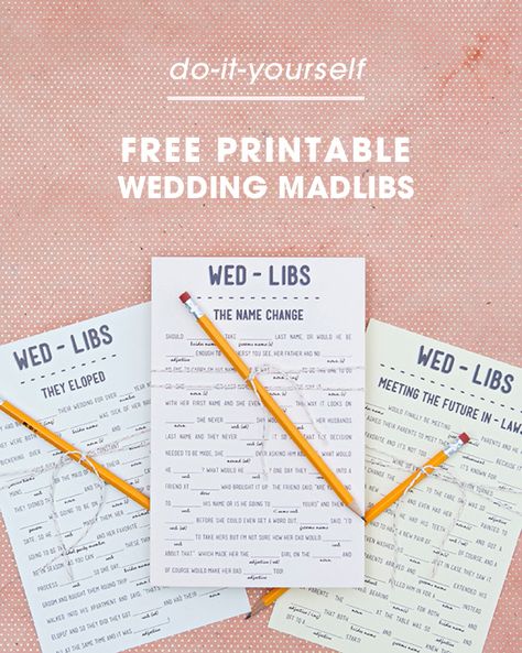 Mad Libs For Adults, Funny Mad Libs, Country Bachelorette Party, Silly Wedding, Funny Bridal Shower Gifts, Country Bachelorette Parties, Bridal Shower Centerpiece, Traditional Wedding Vows, Bridal Shower Prizes