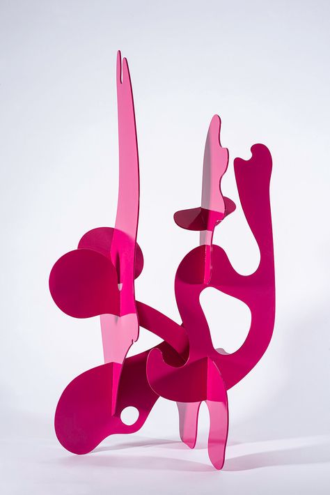 Pink Sculpture, Ceramics Painting, Cardboard Sculpture, Cardboard Art, Steel Sculpture, Craft Making, Contemporary Sculpture, Modern Sculpture, Paper Sculpture