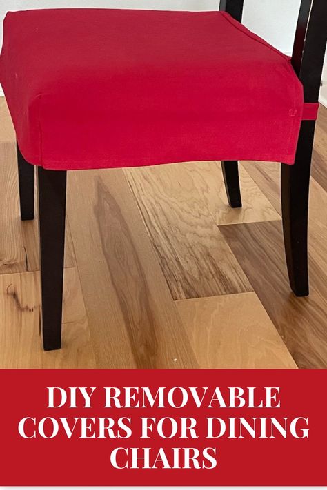 diy removable covers for dining chairs Dining Chair Seat Covers Slipcovers, Cover For Dining Chairs, Diy Dining Chair Covers Slipcovers, Dinning Room Chair Covers Diy, Diy Chair Cushion Covers, Diy Seat Covers For Chairs, Easy Chair Covers Diy, How To Make Chair Covers Step By Step, Quilted Chair Covers