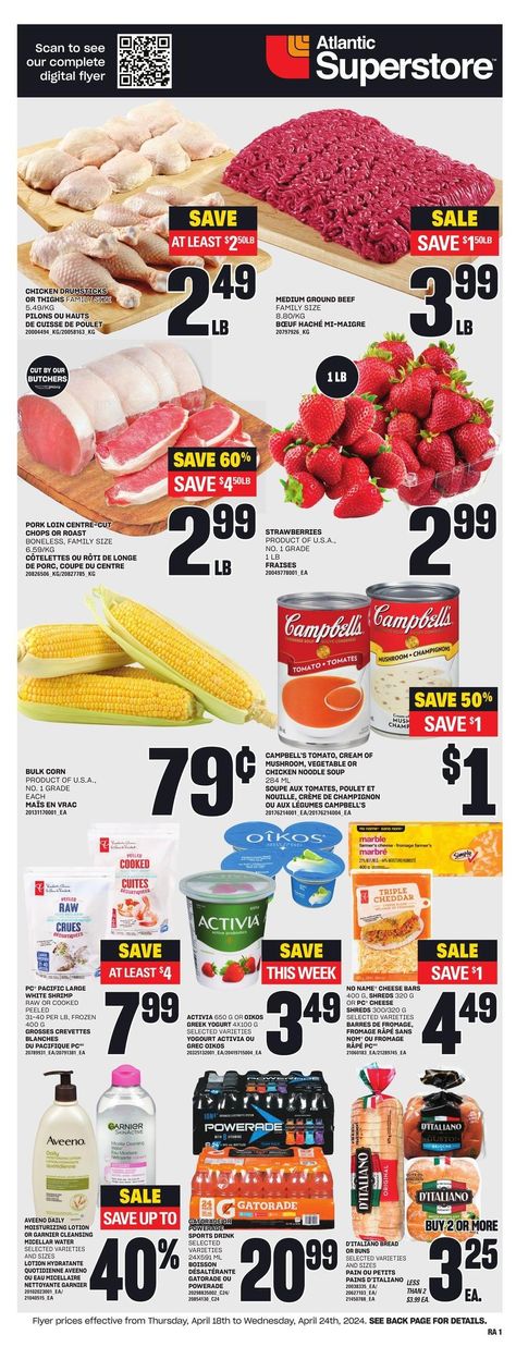 Atlantic Superstore - Weekly Flyer Specials
Valid from Thursday, April 18th to Wednesday, April 24th, 2024 Food Experience, Food Experiences, Grocery Stores, Prince Edward Island, Prince Edward, New Brunswick, Nova Scotia, Prince