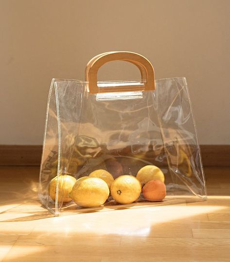 Plastic Editorial, Minimalist Shoot, Plastic Totes, Pixie Market, Clear Tote Bags, Leather Factory, Jelly Bag, Clear Plastic Bags, Wicker Bags