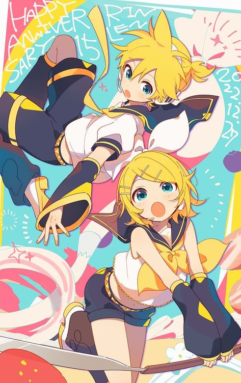 Rin And Len, Len Y Rin, Miku Hatsune Vocaloid, Vocaloid Funny, Vocaloid Characters, 캐릭터 드로잉, Dessin Adorable, Hatsune Miku, Anime Character Design