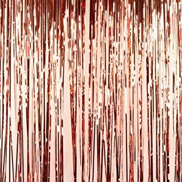 ROSE GOLD FRINGE CURTAIN