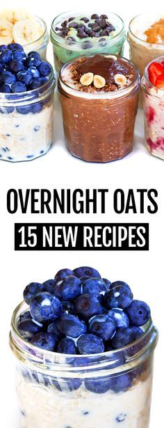 How to make healthy overnight oatmeal in a jar, vegan and gluten free, with flavors including peanut butter, blueberry, chocolate, and banana for breakfast #vegan #chocolate #overnightoats #oats #oatmeal #healthyrecipes #health #breakfast Healthy Overnight Oatmeal In A Jar, Low Calorie Overnight Oats, Dairy Free Overnight Oats, Oats With Yogurt, Overnight Oatmeal Healthy, Oatmeal In A Jar, Overnight Oats With Yogurt, Overnight Oats Recipes, Chocolate Overnight Oats