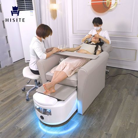 Hisite Beauty Salon Equipment Manicure Pedicure Spa Chair For Client Pedicure And Manicure, Manicure Chair, Oil Free Cleanser, Pedicure Station, Summer Pedicure, Pedicure Colors, Post Acne Marks, Beauty Salon Equipment, Beauty App