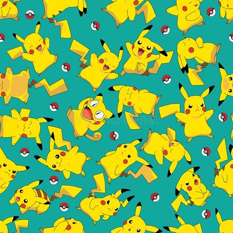 Pokemon Seamless Pattern, Pokemon Pattern Wallpaper, Pokémon Pattern, Pikachu Pattern, Pokemon 100, Pokemon Fabric, Pokemon Pattern, Pokemon Backgrounds, Pikachu Wallpaper