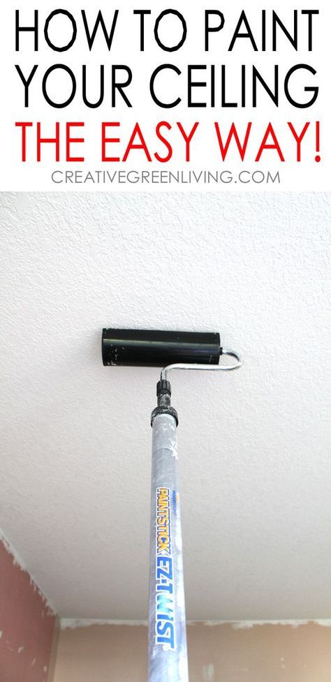 The easy way to paint your ceiling - must-read tips and tricks to teach you how to paint your ceiling while saving you time and making less mess! Film Decor, Easy Home Improvement Projects, Easy Home Improvement, Revere Pewter, Hur Man Målar, Baby Shower Decor, Diy Home Repair, Painted Ceiling, Home Repairs