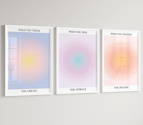 Aura Posters, Aura Art, Danish Pastel Room, Aura Poster, Zen Wall Art, Pastel Room, Preppy Room Decor, Danish Pastel, Preppy Room