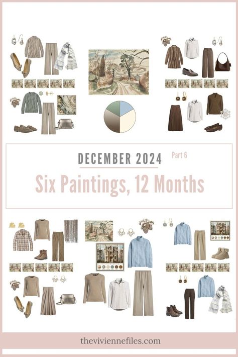 December 2024 “Six Paintings, Twelve Months” – 6th Painting, by John Nash Packing Wardrobe, Project 333, In Five Years, The Vivienne Files, Vivienne Files, Purple Highlights, Travel Capsule, Wardrobe Planning, The Vivienne