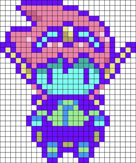 Basil Omori Perler Beads, Perler Bead Patterns Omori, Omori Kandi Pattern, Omori Kandi, Spaceboy Omori, Capt Spaceboy, Space Boyfriend, Hamma Beads Ideas, Pearl Beads Pattern