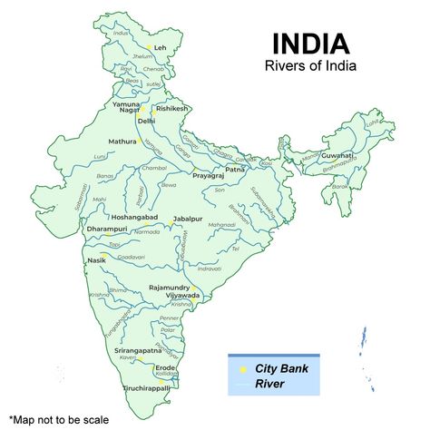 List of Major Rivers of India - River System, Map, Names, Longest Rivers India River Map, Indian River Map, Rivers Of India, Software Design Patterns, Theory Of Computation, River System, City Bank, Algorithm Design, Pl Sql