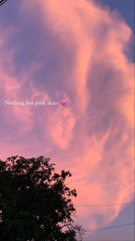 Pink Aesthetic Captions, Pink Sky Aesthetic Quotes, Pink Sky Captions Instagram, Pink Sky Quotes, Sky Captions, Sunset Captions, Caption For Girls, Sky Quotes, Aesthetic Captions