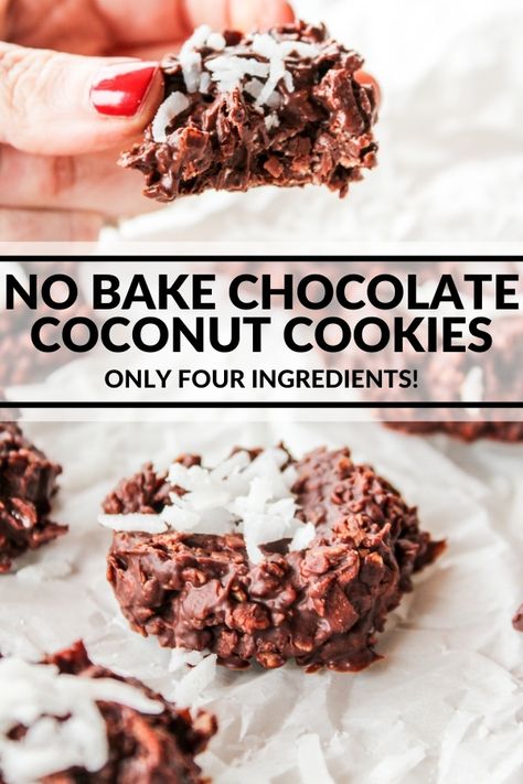 Dairy Free No Bake Cookies, Unbaked Cookies, Classic No Bake Cookies, Mud Cookies, Cookie Muffins, Dairy Egg Free Recipes, Bake Sale Fundraiser, Chocolate Coconut Cookies, Clean Sweets