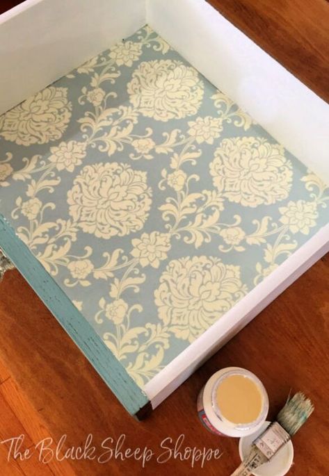 Easy Fix for Ugly Drawers Oak Dresser Makeover, Vintage Oak Dresser, Chalk Paint Brands, Lining Drawers, Upcycle Storage, Mother Daughter Projects, Oak Dresser, Dressers Makeover, Old Drawers